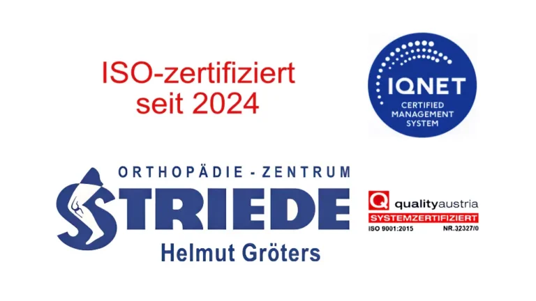 Orthopädie Zentrum Striede ISO Zertifizierung