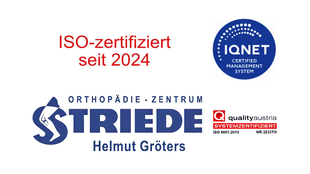 Orthopädie Zentrum Striede ISO Zertifizierung